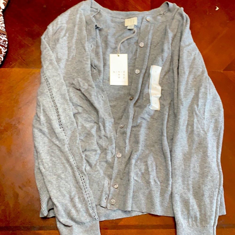 A New Day gray button down cardigan, very cozy.
